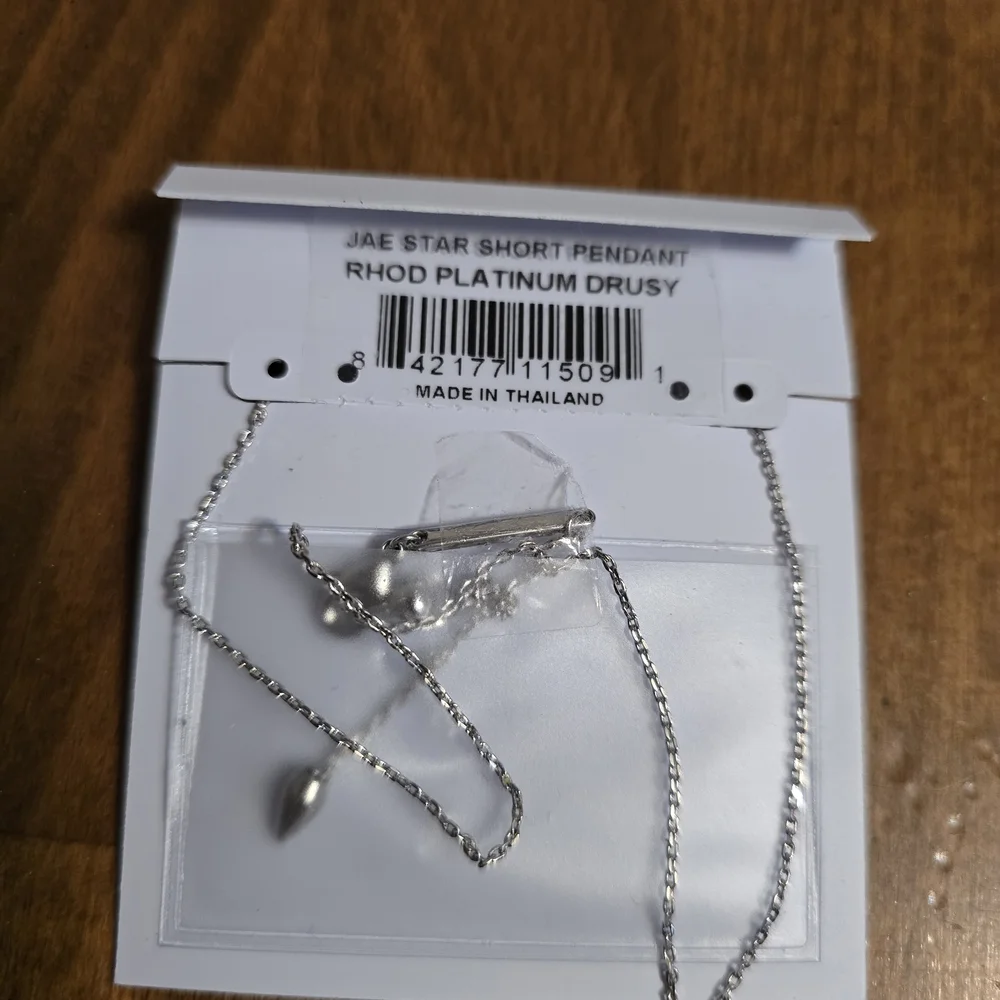 Kendra Scott Platinum Star Drusy Pendant Necklace - Picture 2 of 3